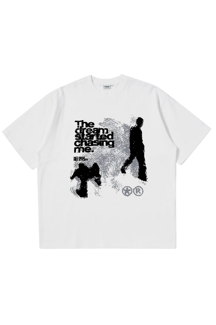 T-shirt streetwear en coton à motif Y2K