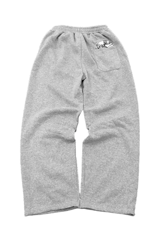 Retro Baggy Sweatpants - black and grey