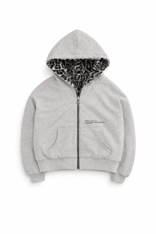 Zip-Up Reversable Hoodie Jacket