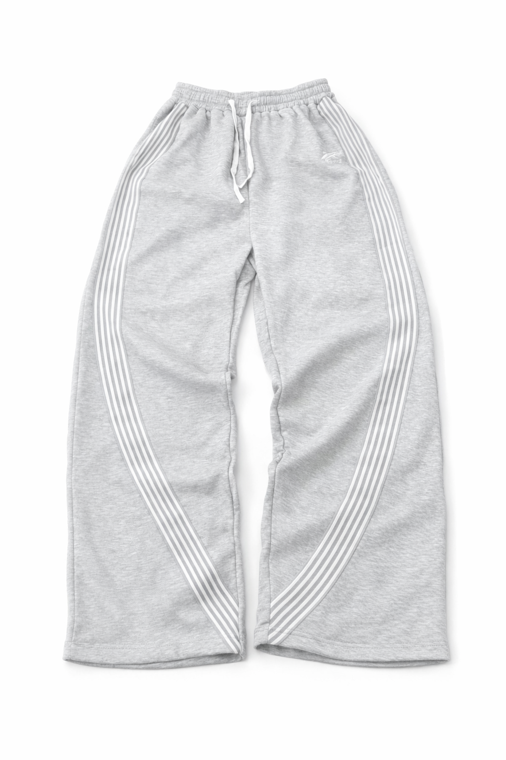 Grey Stripped Track Sweatpants